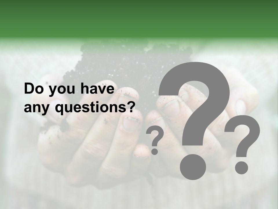 Humus Green Compost Soil PowerPoint Template