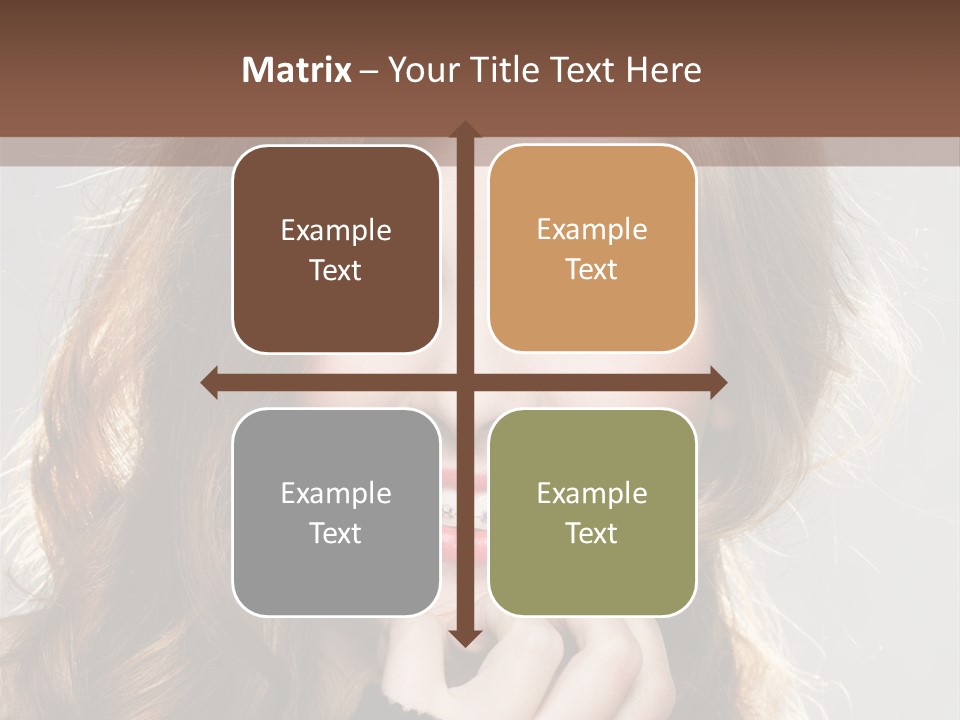 Smile Teeth Caucasian Fashion PowerPoint Template