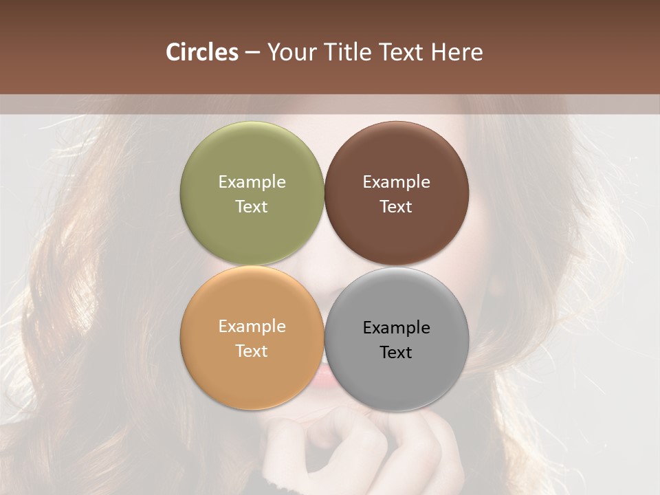 Smile Teeth Caucasian Fashion PowerPoint Template