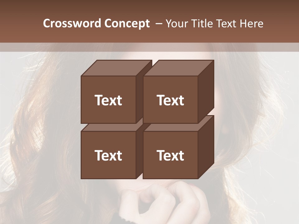 Smile Teeth Caucasian Fashion PowerPoint Template