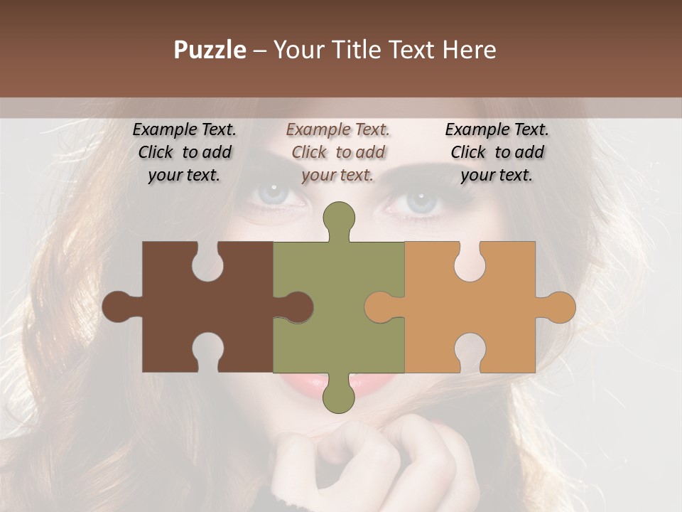 Smile Teeth Caucasian Fashion PowerPoint Template