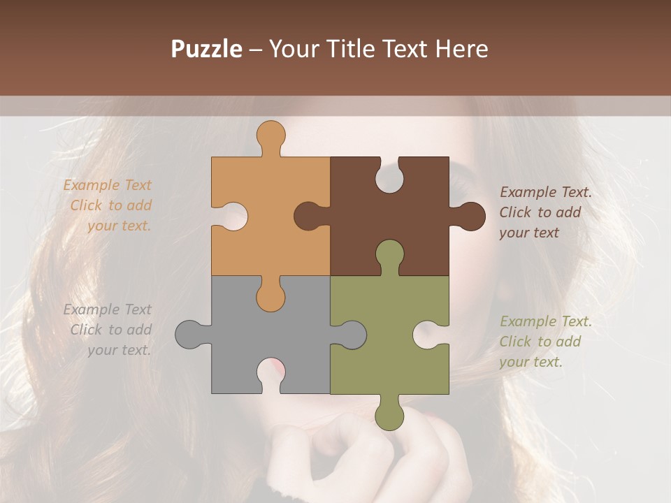 Smile Teeth Caucasian Fashion PowerPoint Template