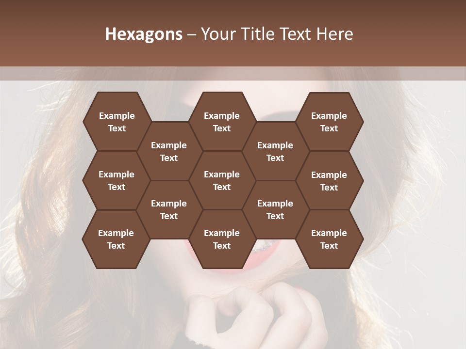 Smile Teeth Caucasian Fashion PowerPoint Template