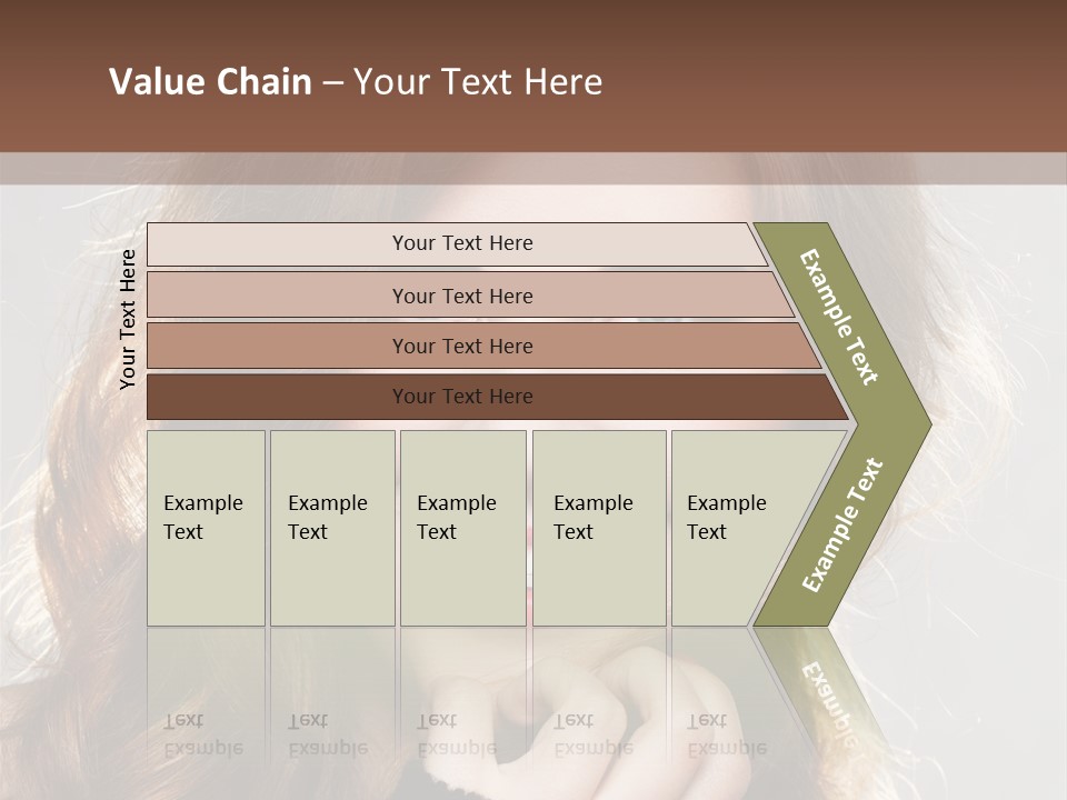 Smile Teeth Caucasian Fashion PowerPoint Template