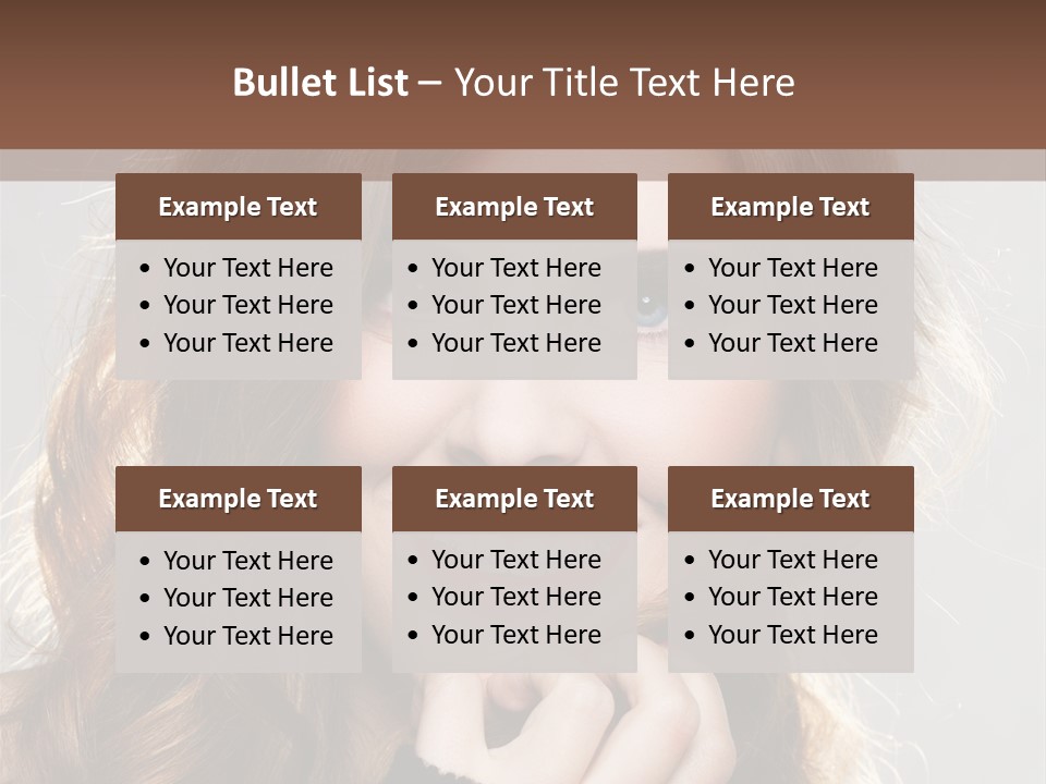 Smile Teeth Caucasian Fashion PowerPoint Template