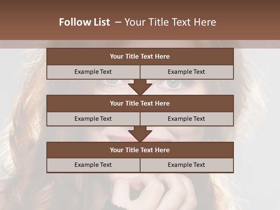 Smile Teeth Caucasian Fashion PowerPoint Template