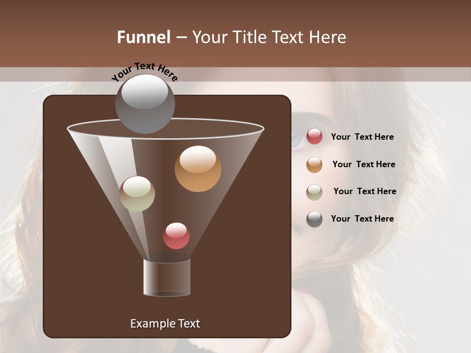 Smile Teeth Caucasian Fashion PowerPoint Template