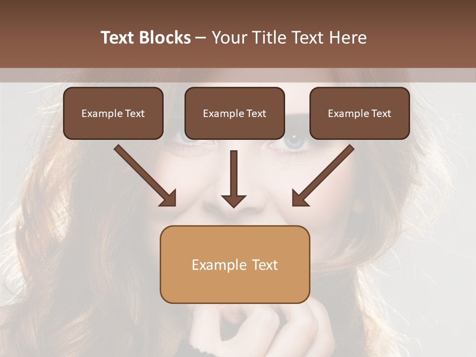 Smile Teeth Caucasian Fashion PowerPoint Template