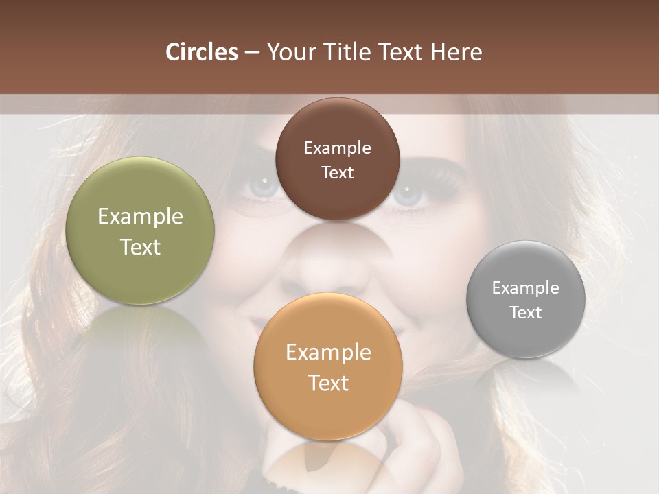 Smile Teeth Caucasian Fashion PowerPoint Template