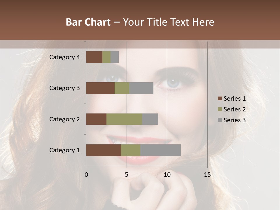 Smile Teeth Caucasian Fashion PowerPoint Template