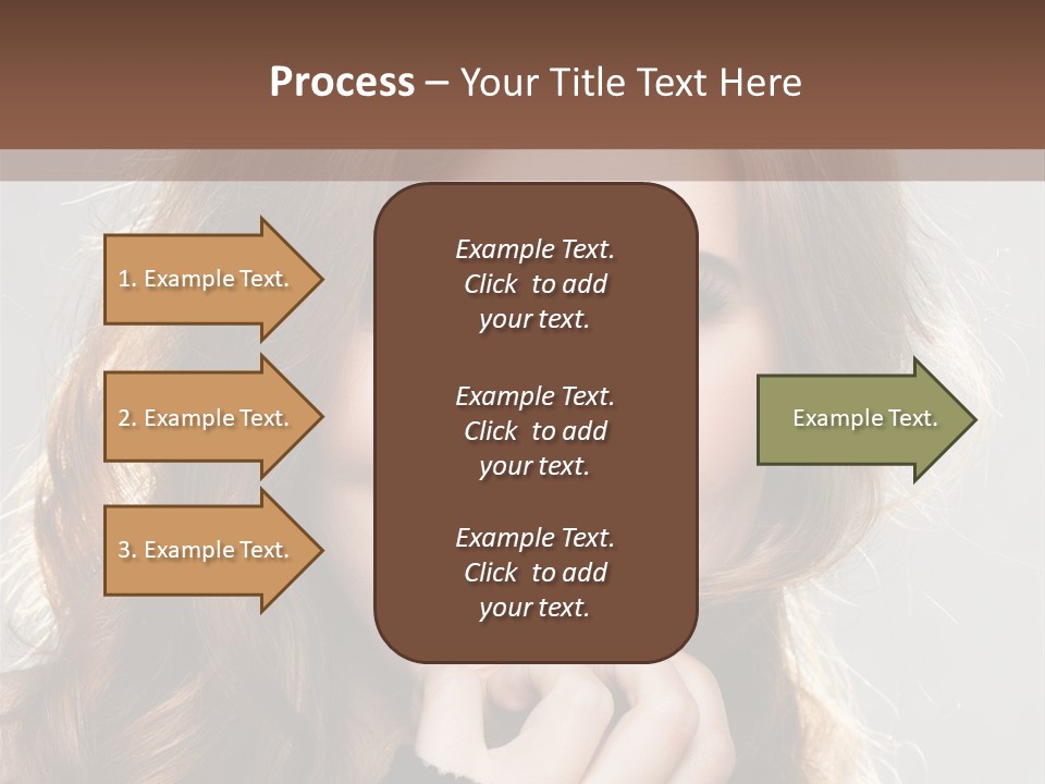 Smile Teeth Caucasian Fashion PowerPoint Template