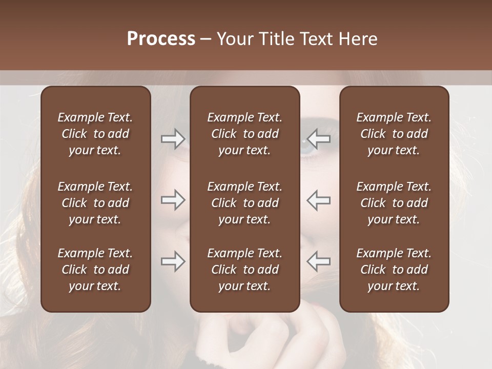 Smile Teeth Caucasian Fashion PowerPoint Template