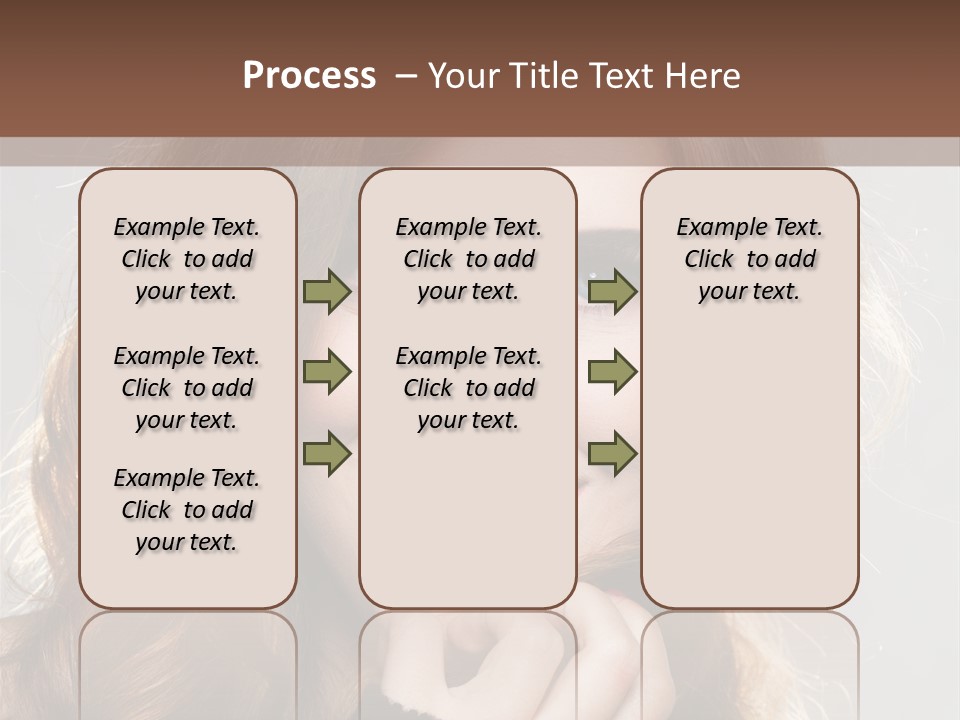 Smile Teeth Caucasian Fashion PowerPoint Template