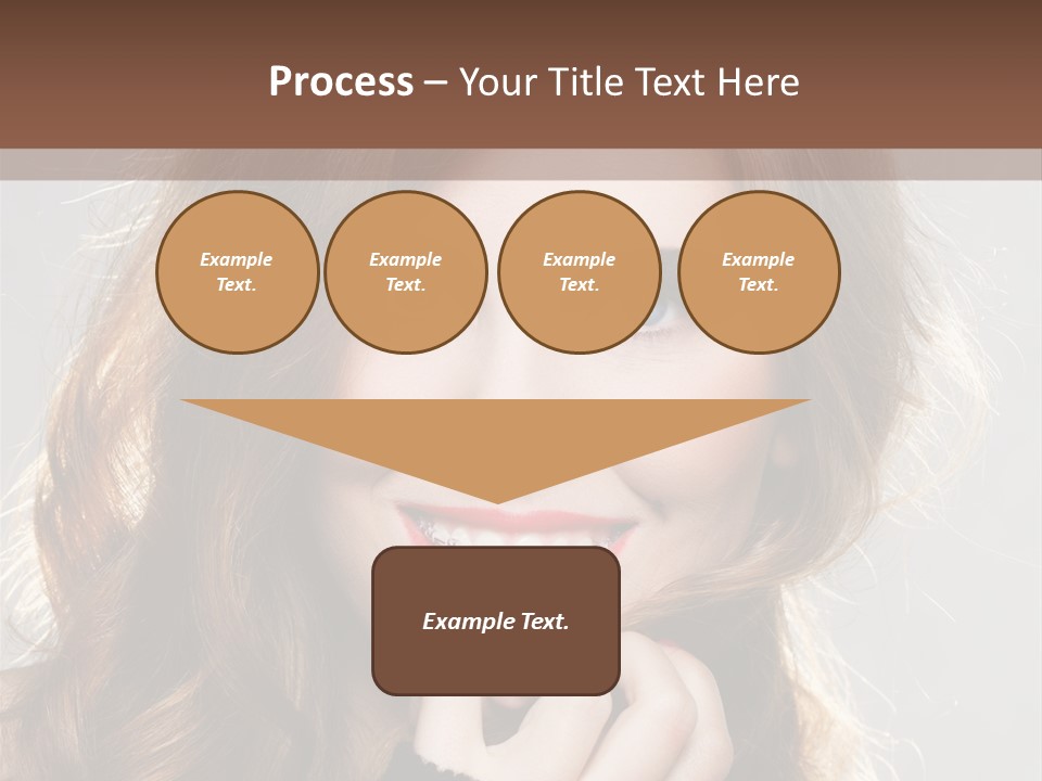 Smile Teeth Caucasian Fashion PowerPoint Template