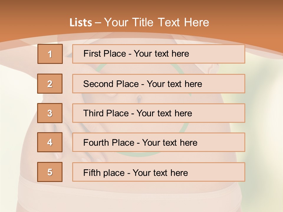 Loss Belly Abdomen PowerPoint Template