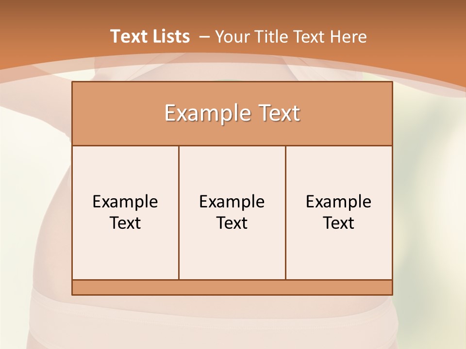 Loss Belly Abdomen PowerPoint Template