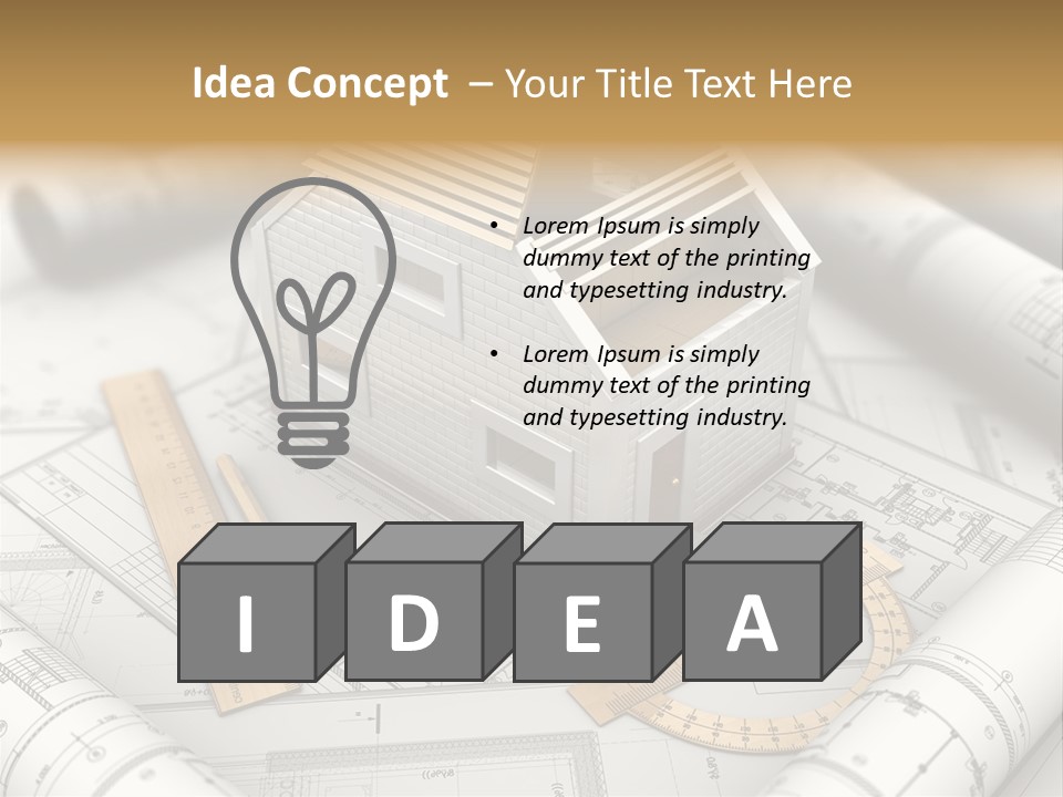 Document White Estate PowerPoint Template