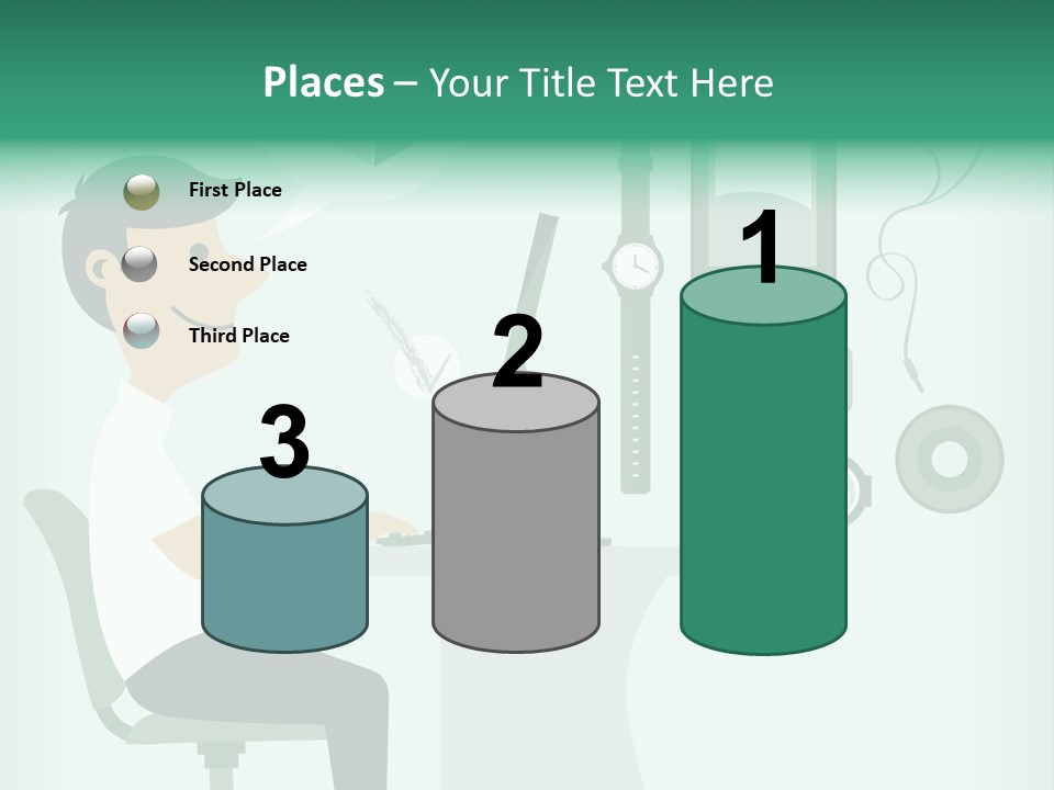 Market Symbol Delivery PowerPoint Template