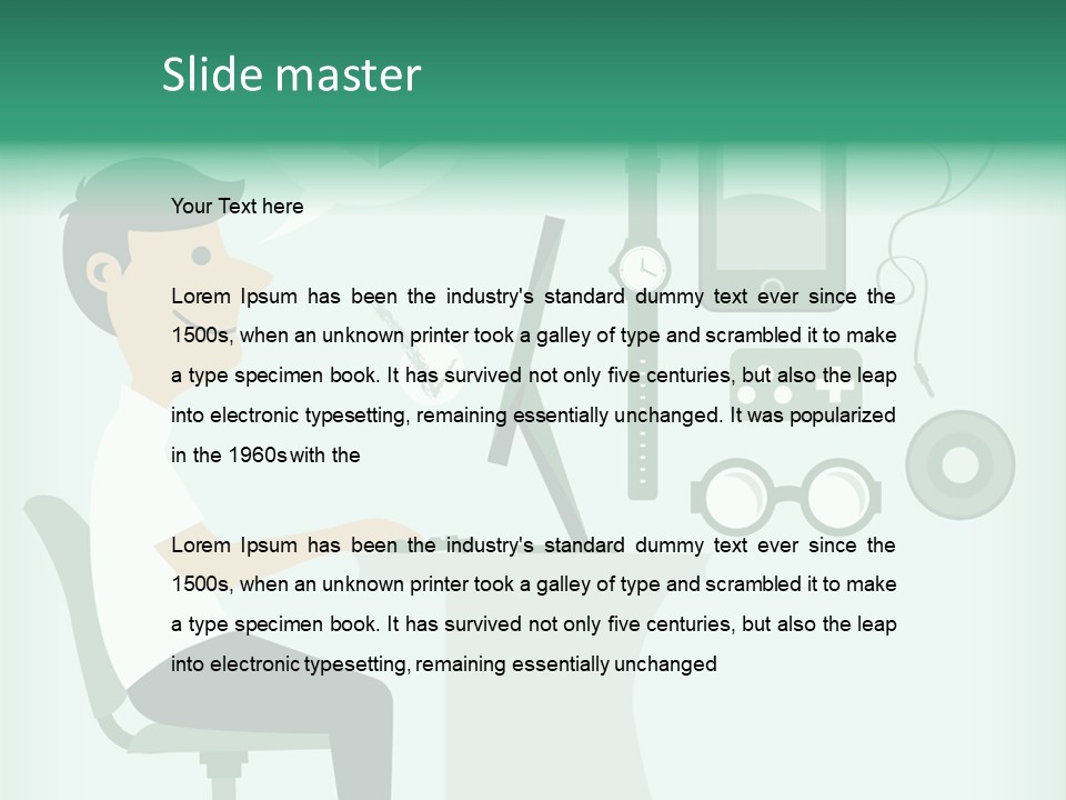 Market Symbol Delivery PowerPoint Template