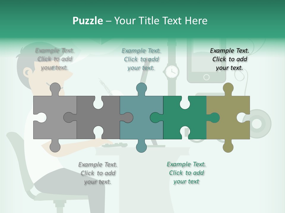 Market Symbol Delivery PowerPoint Template
