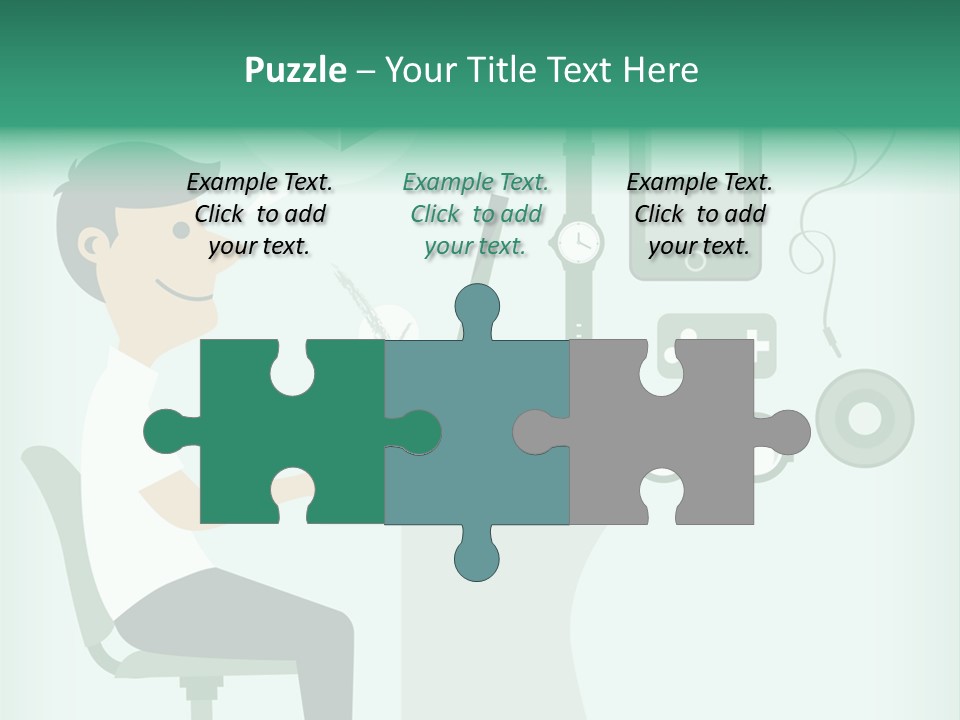 Market Symbol Delivery PowerPoint Template