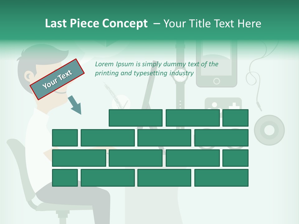 Market Symbol Delivery PowerPoint Template