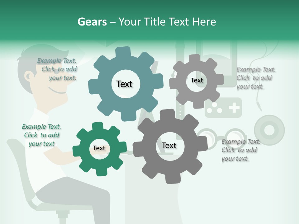 Market Symbol Delivery PowerPoint Template