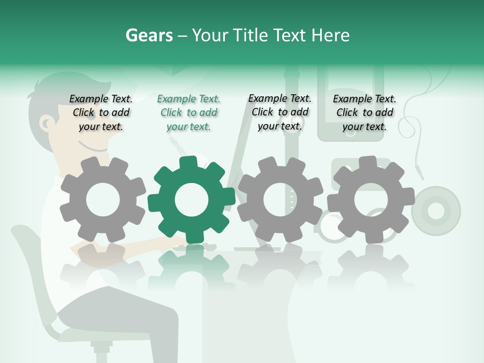 Market Symbol Delivery PowerPoint Template