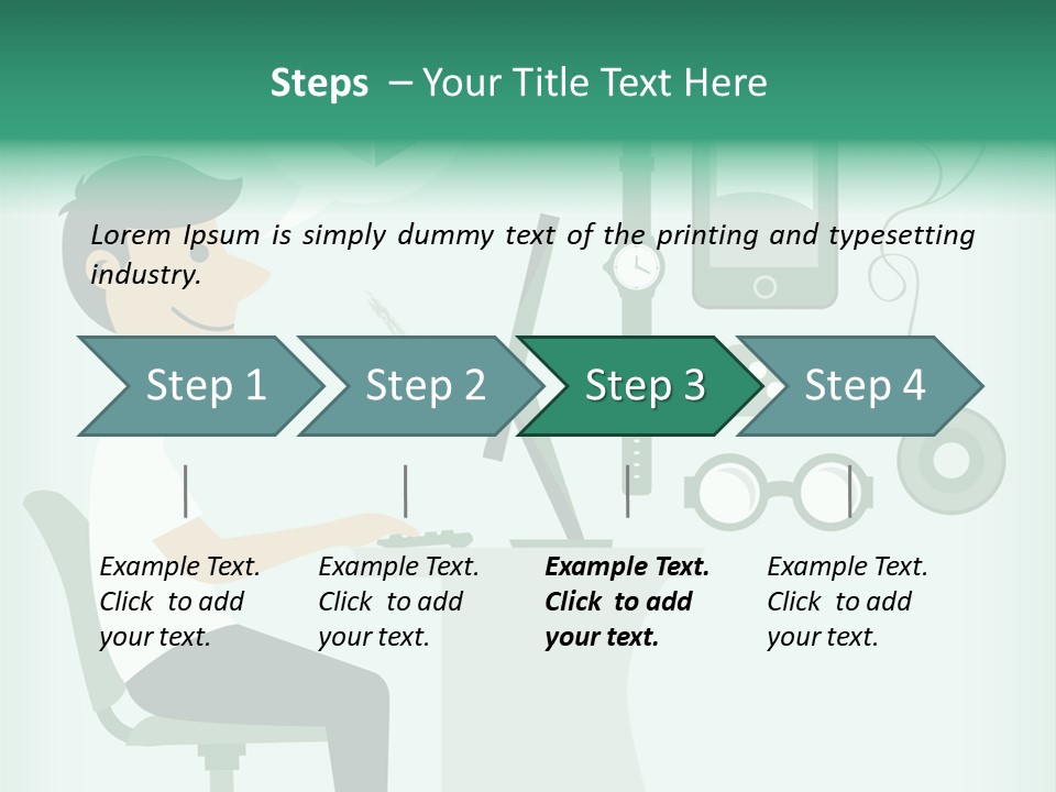 Market Symbol Delivery PowerPoint Template