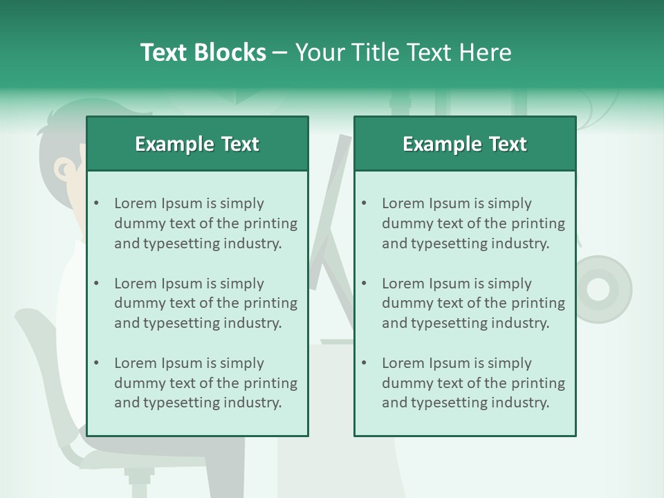Market Symbol Delivery PowerPoint Template