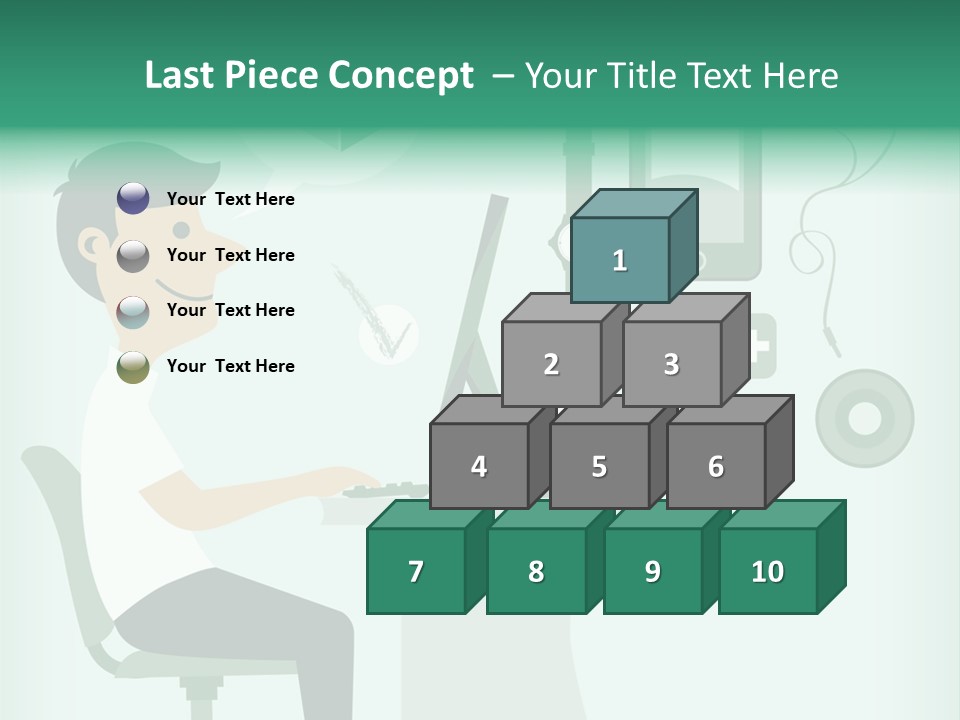 Market Symbol Delivery PowerPoint Template