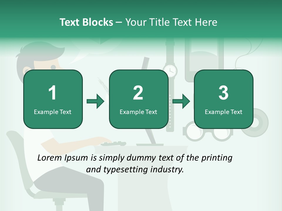 Market Symbol Delivery PowerPoint Template