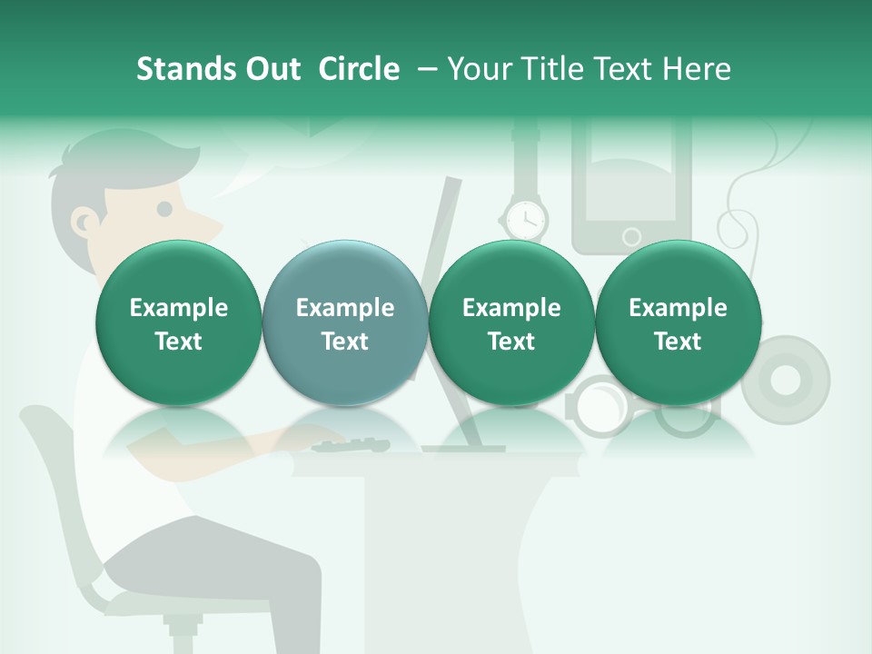 Market Symbol Delivery PowerPoint Template