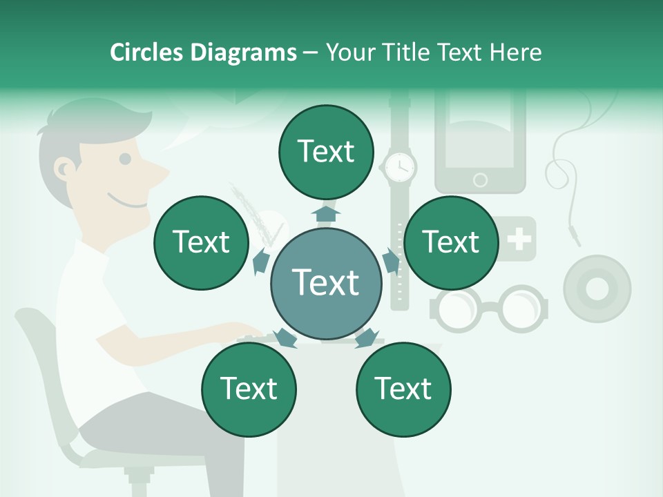 Market Symbol Delivery PowerPoint Template