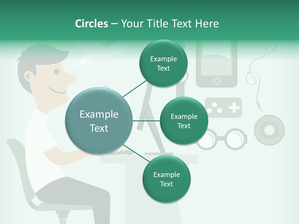 Market Symbol Delivery PowerPoint Template
