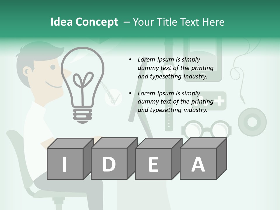 Market Symbol Delivery PowerPoint Template