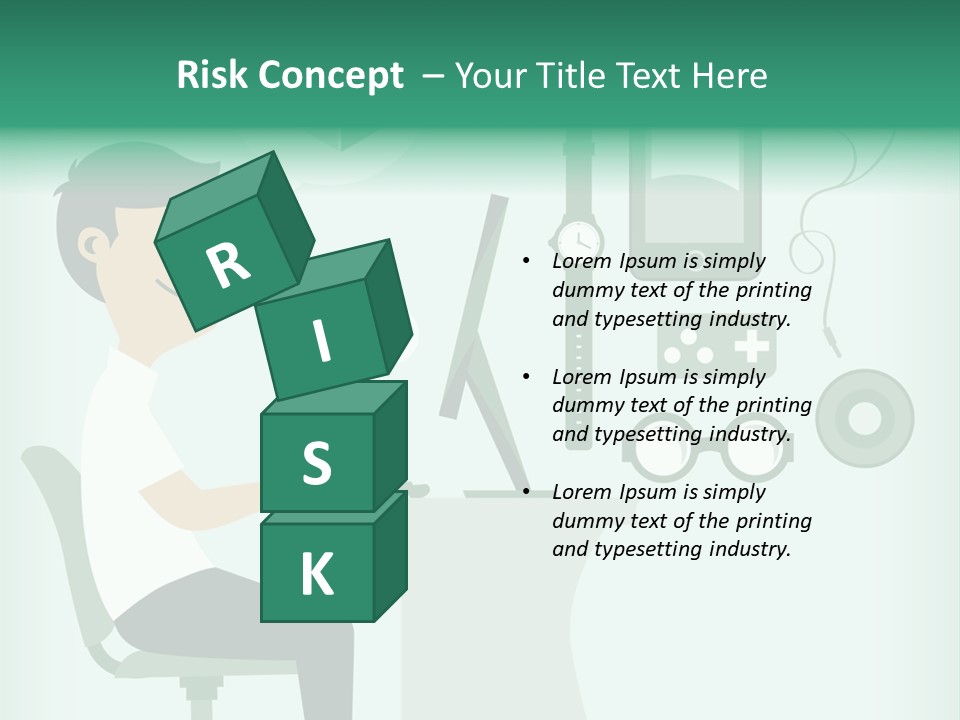 Market Symbol Delivery PowerPoint Template