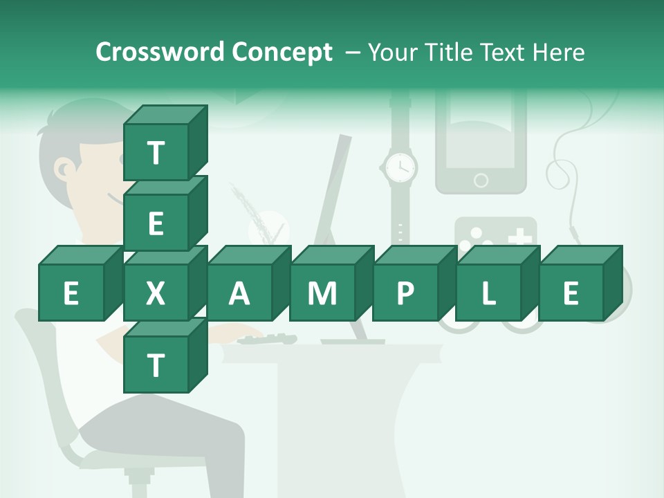 Market Symbol Delivery PowerPoint Template