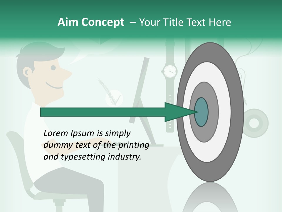 Market Symbol Delivery PowerPoint Template