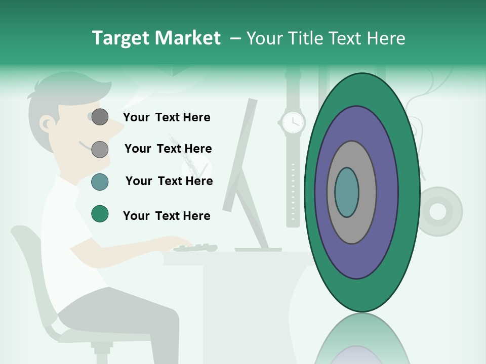 Market Symbol Delivery PowerPoint Template