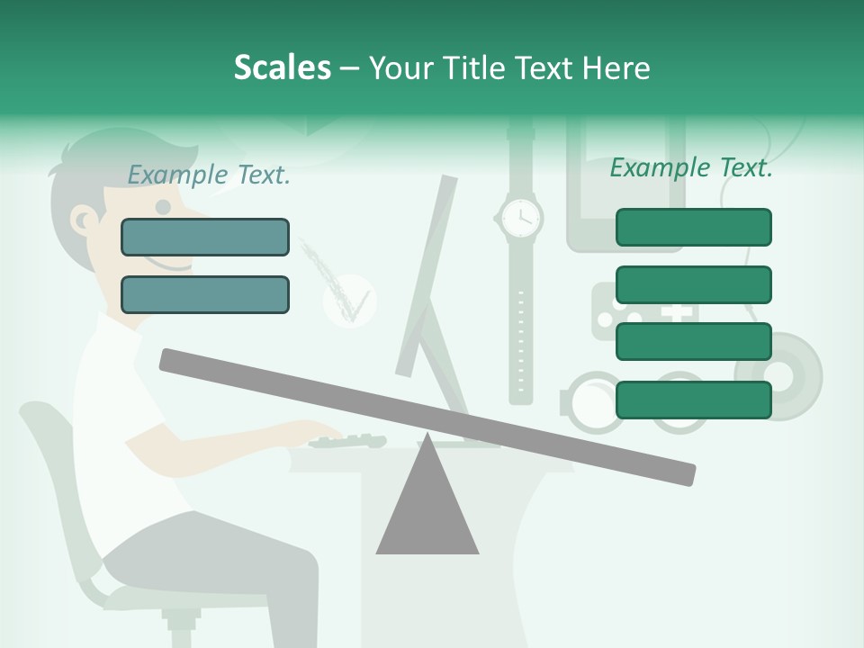 Market Symbol Delivery PowerPoint Template