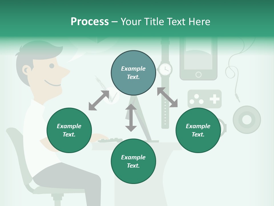 Market Symbol Delivery PowerPoint Template
