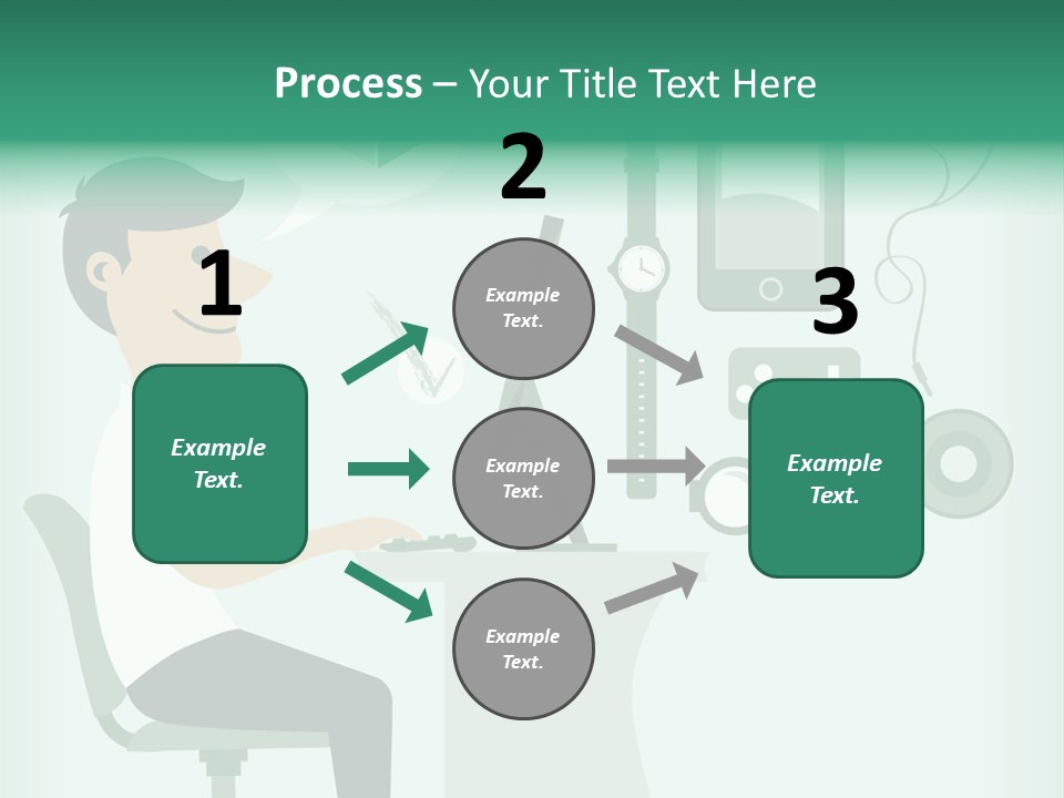Market Symbol Delivery PowerPoint Template