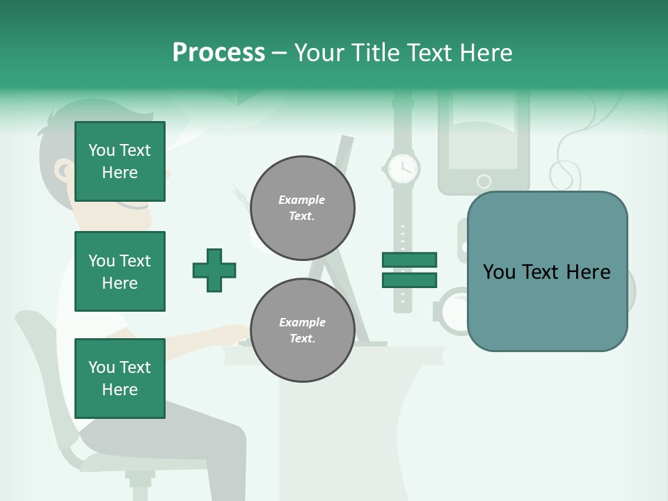 Market Symbol Delivery PowerPoint Template