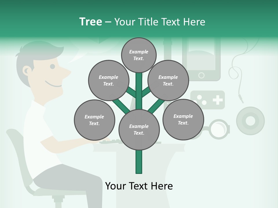 Market Symbol Delivery PowerPoint Template
