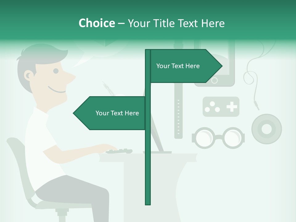 Market Symbol Delivery PowerPoint Template
