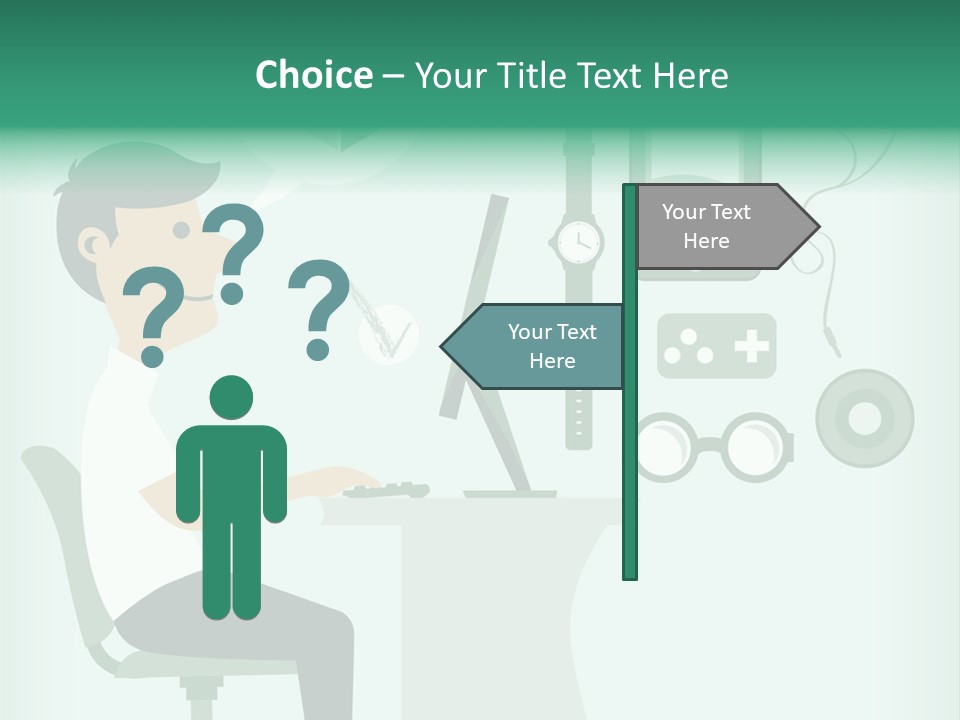 Market Symbol Delivery PowerPoint Template