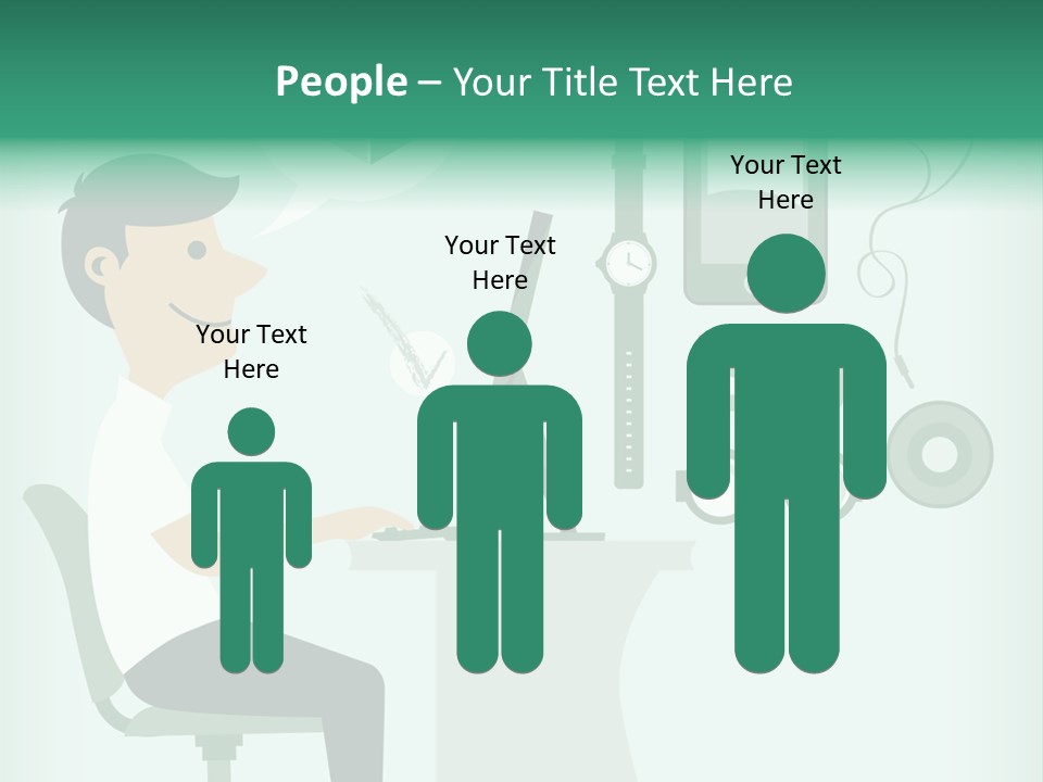 Market Symbol Delivery PowerPoint Template