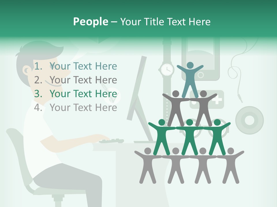 Market Symbol Delivery PowerPoint Template