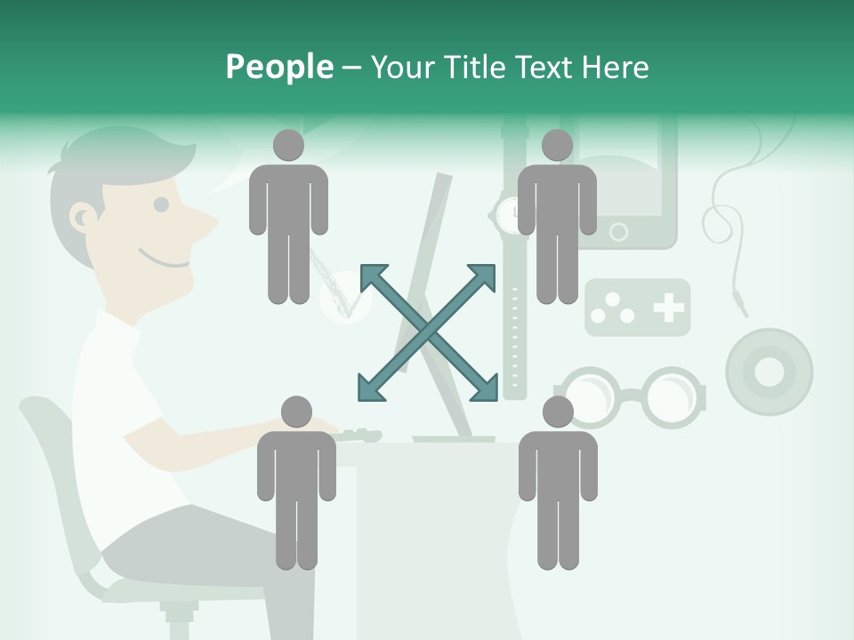 Market Symbol Delivery PowerPoint Template